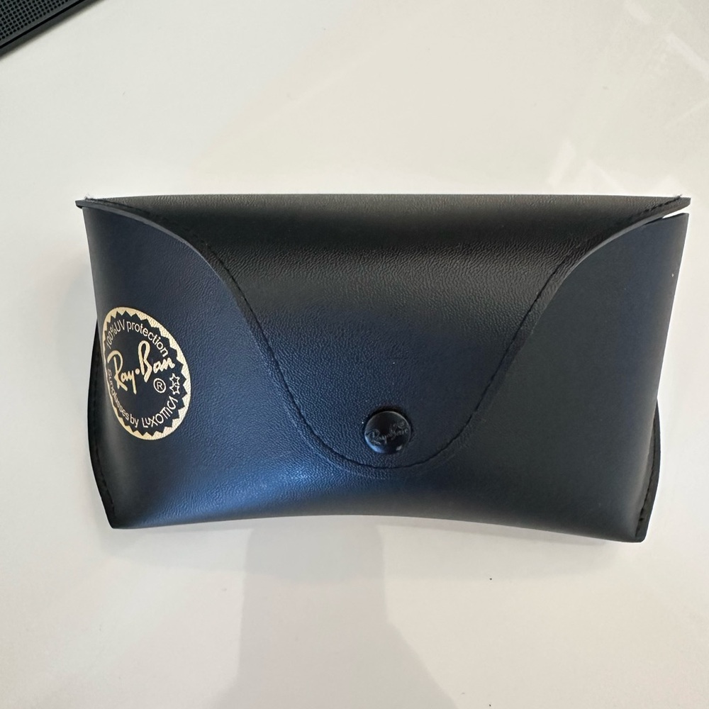Ray-Ban Black Sunglasses Case ONLY with opening got belt to be added in back.